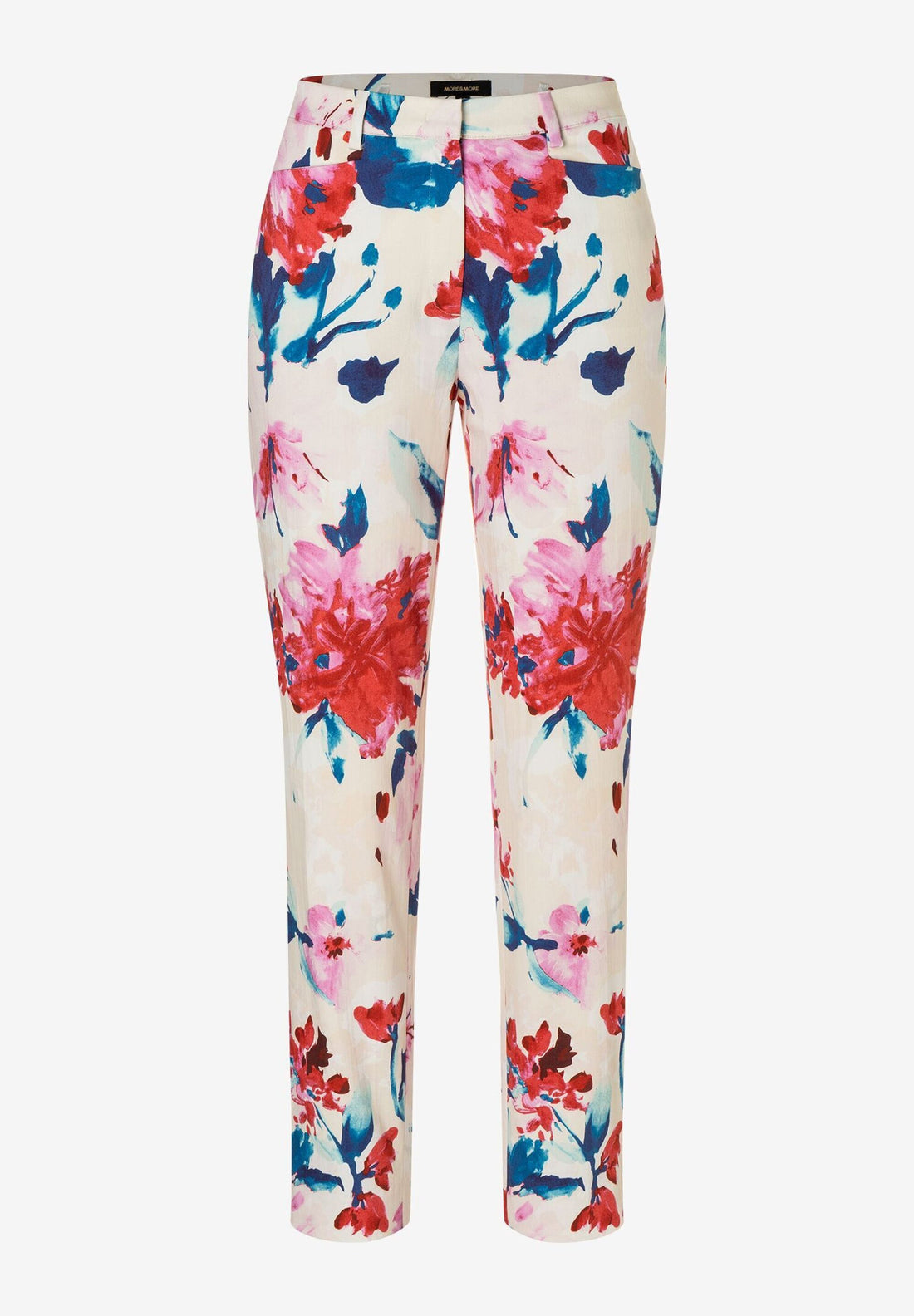 Cropped Trousers With Floral Print_41244080_4041_02