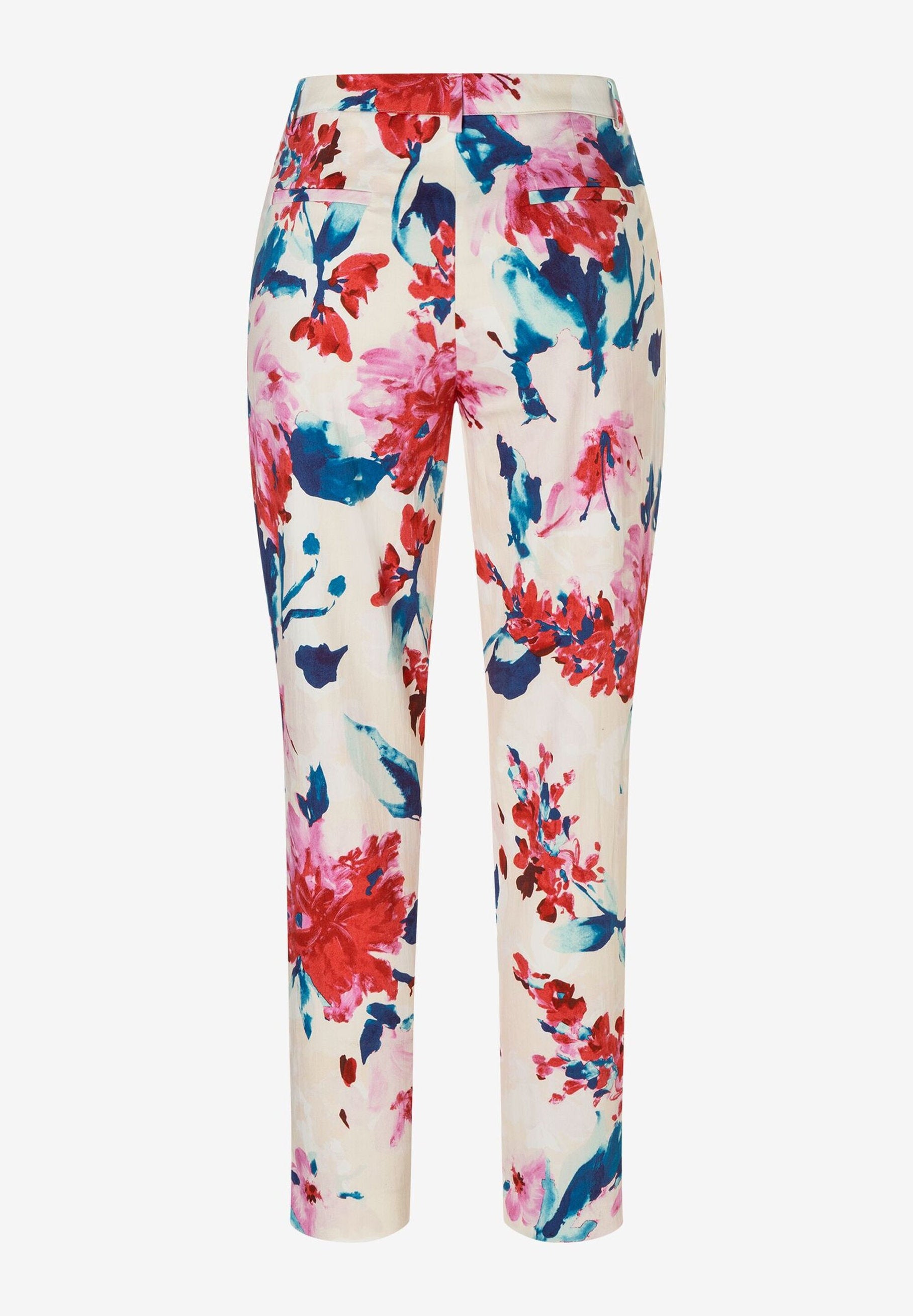 Cropped Trousers With Floral Print_41244080_4041_03
