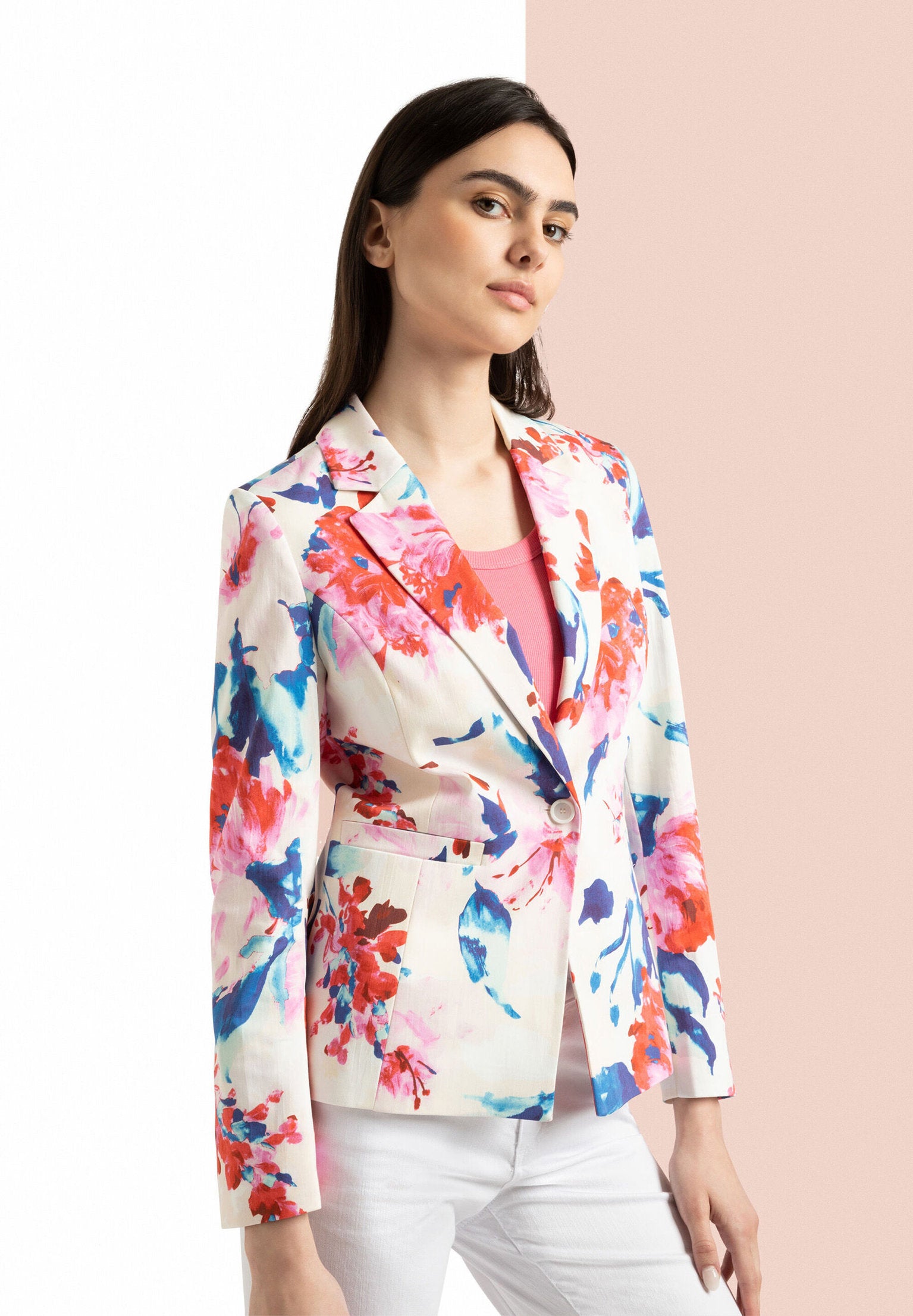 Blazer With Floral Print_41246080_4041_01