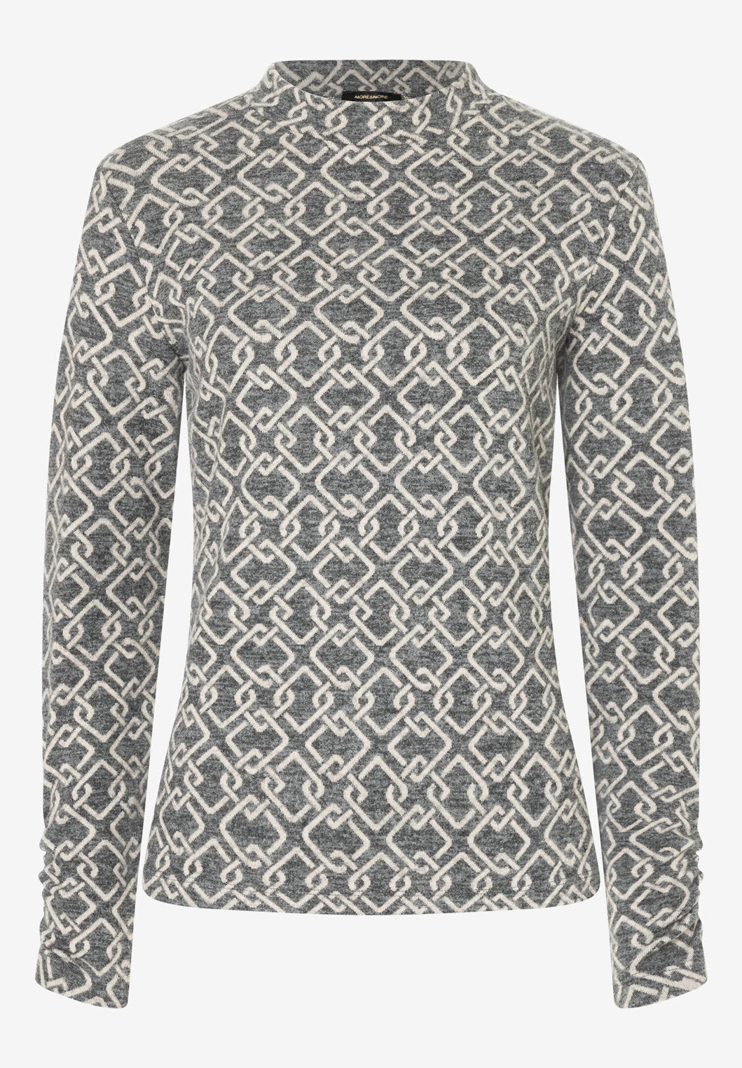 Patterned Gray Jersey Shirt_41640083_2740_03