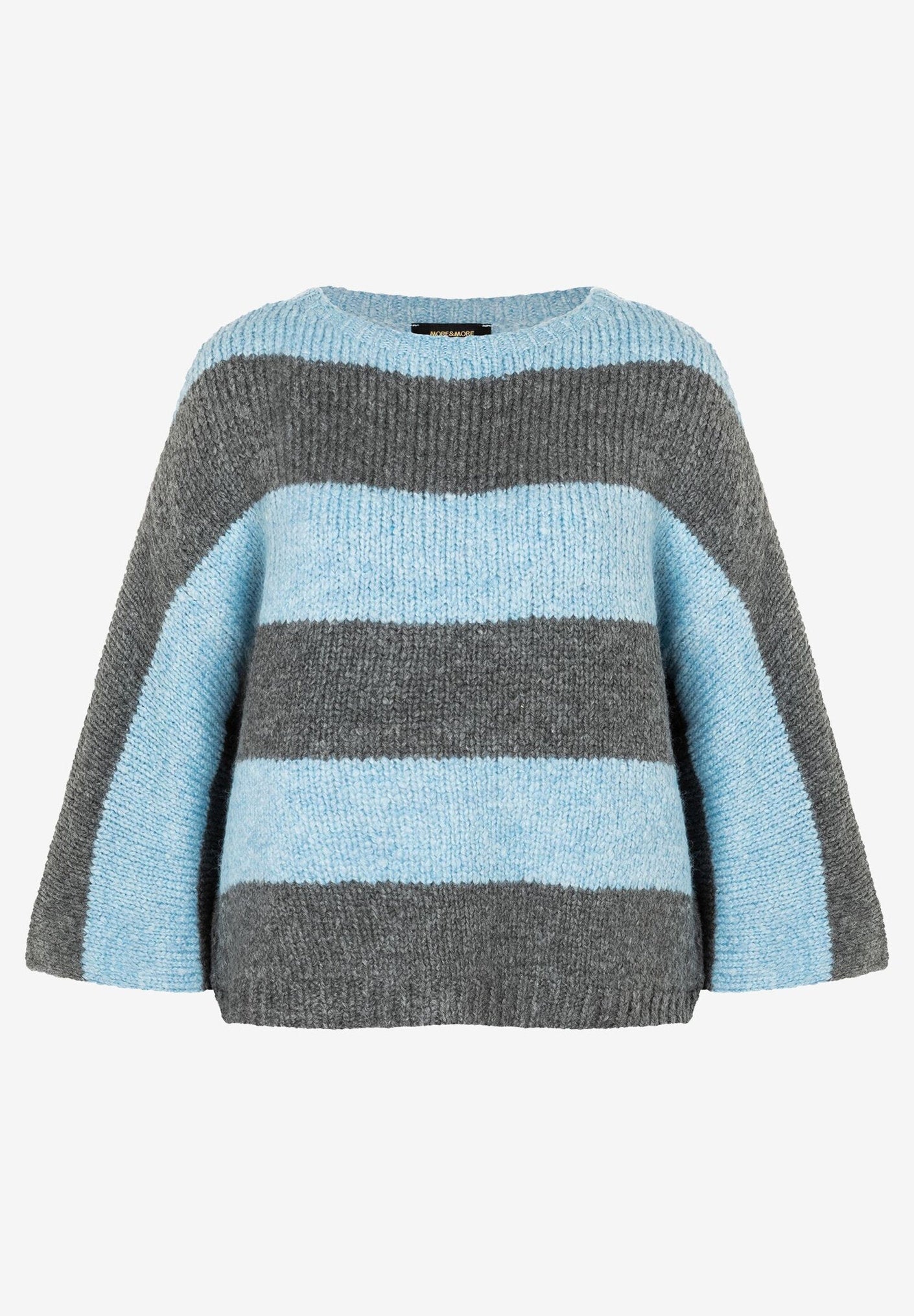 Gray / Light Blue Striped Sweater_41641092_3740_02