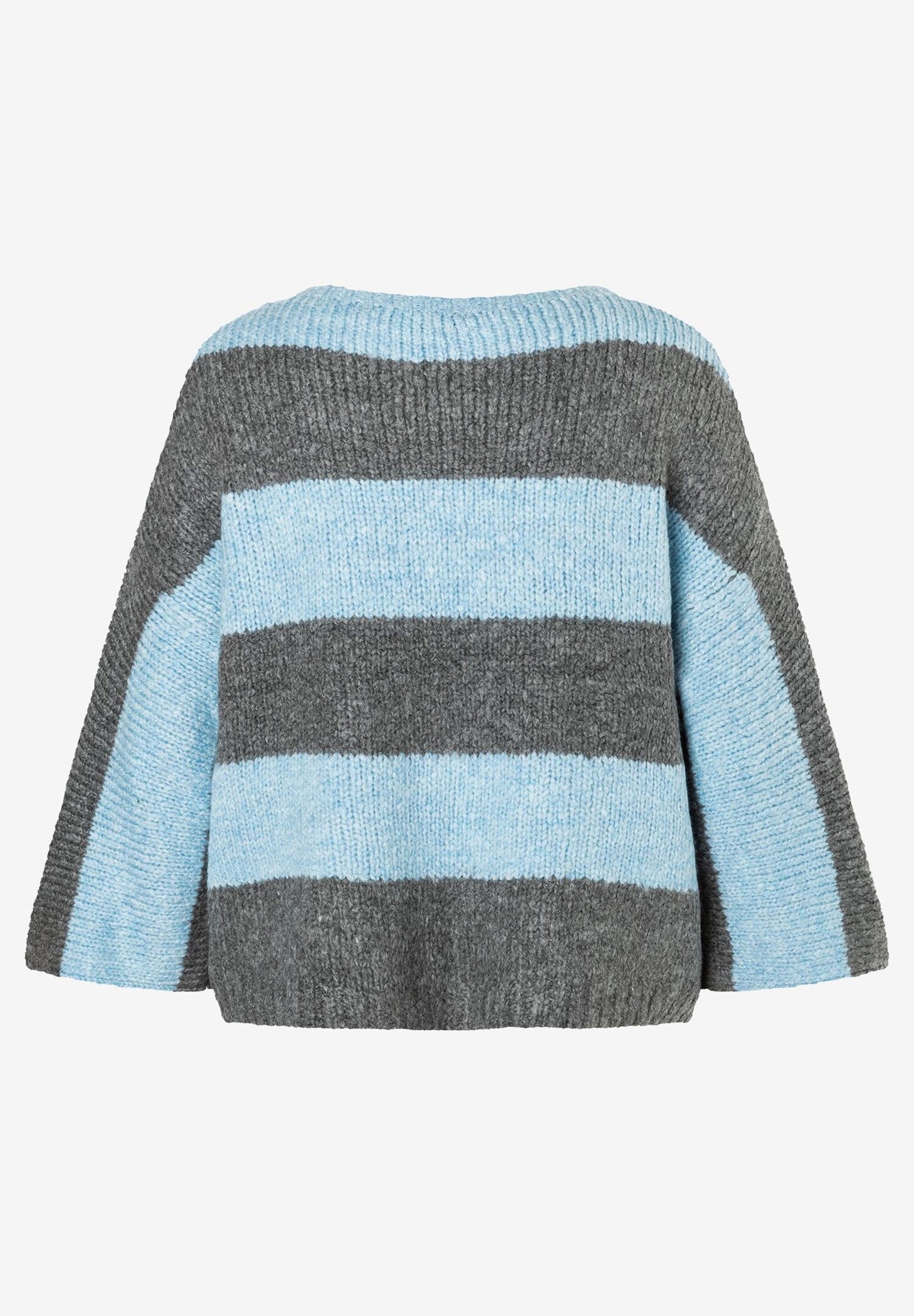 Gray / Light Blue Striped Sweater_41641092_3740_03