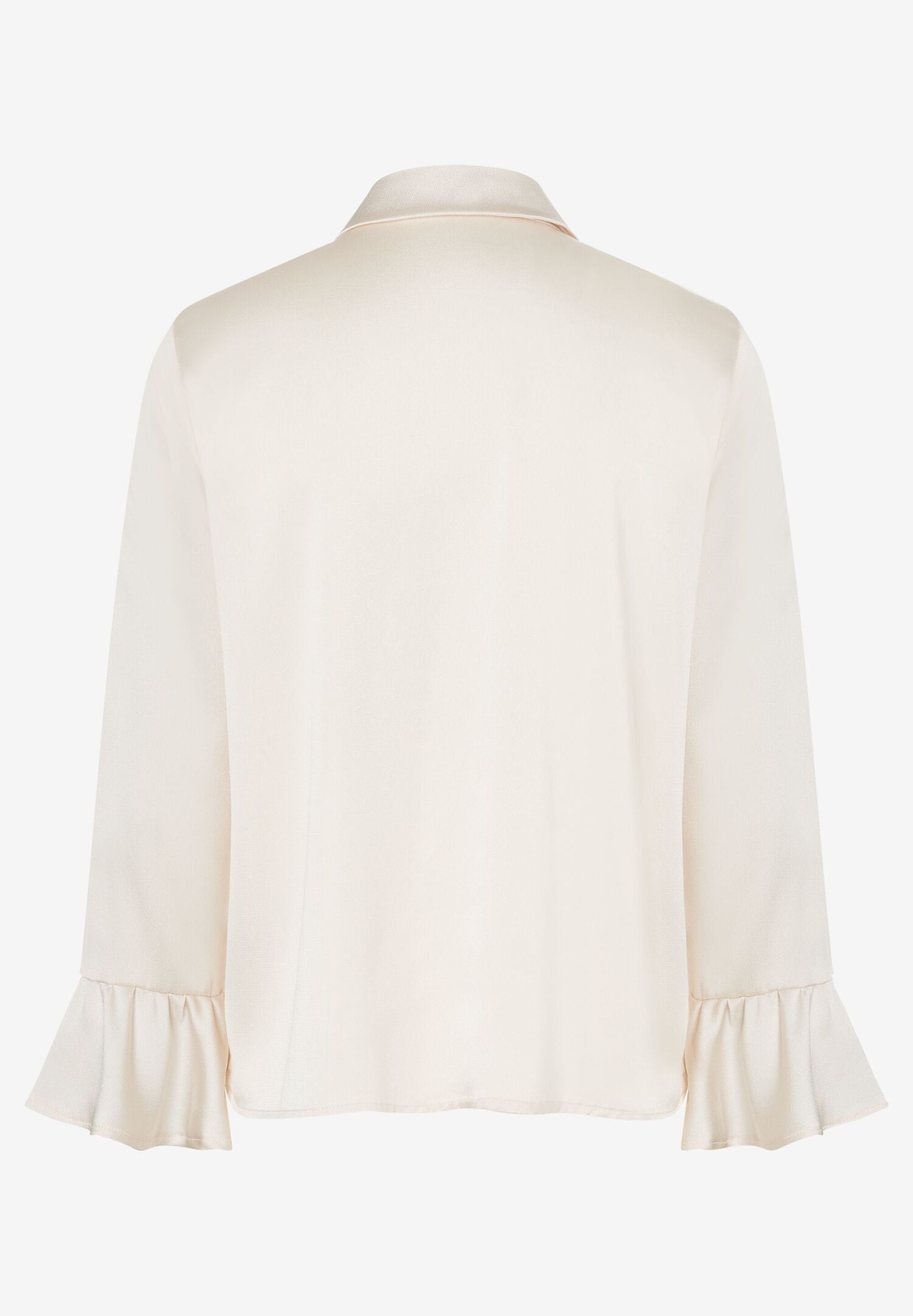 More &amp;  More_Ruffles Satin Blouse_41652081_0031_03