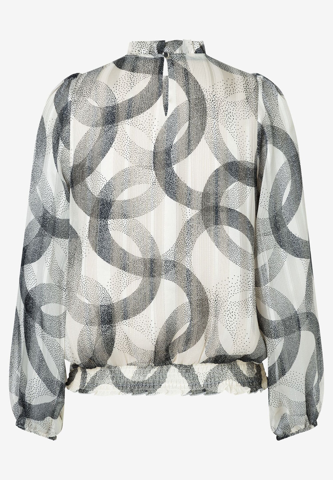 More &amp;  More_Printed Blouse with Shiny Stripes_41652083_2031_04