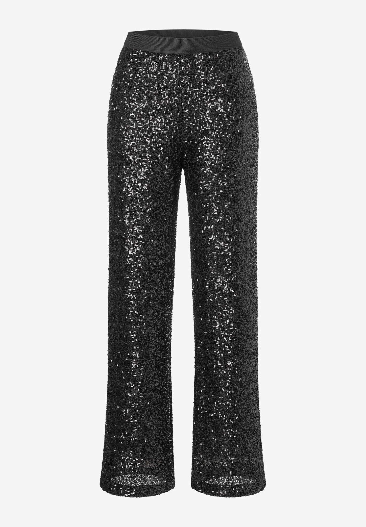 More &amp;  More_Black Sequin Pants_41654080_0790_02