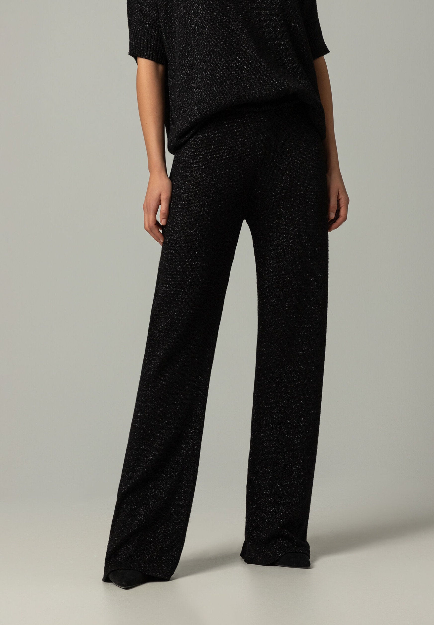 More &amp;  More_Knitted Trousers with Shiny Yarn_41654780_0790_01