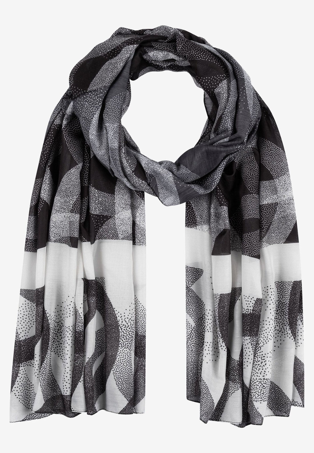 More &  More_Black Print Scarf_41659080_2790_01