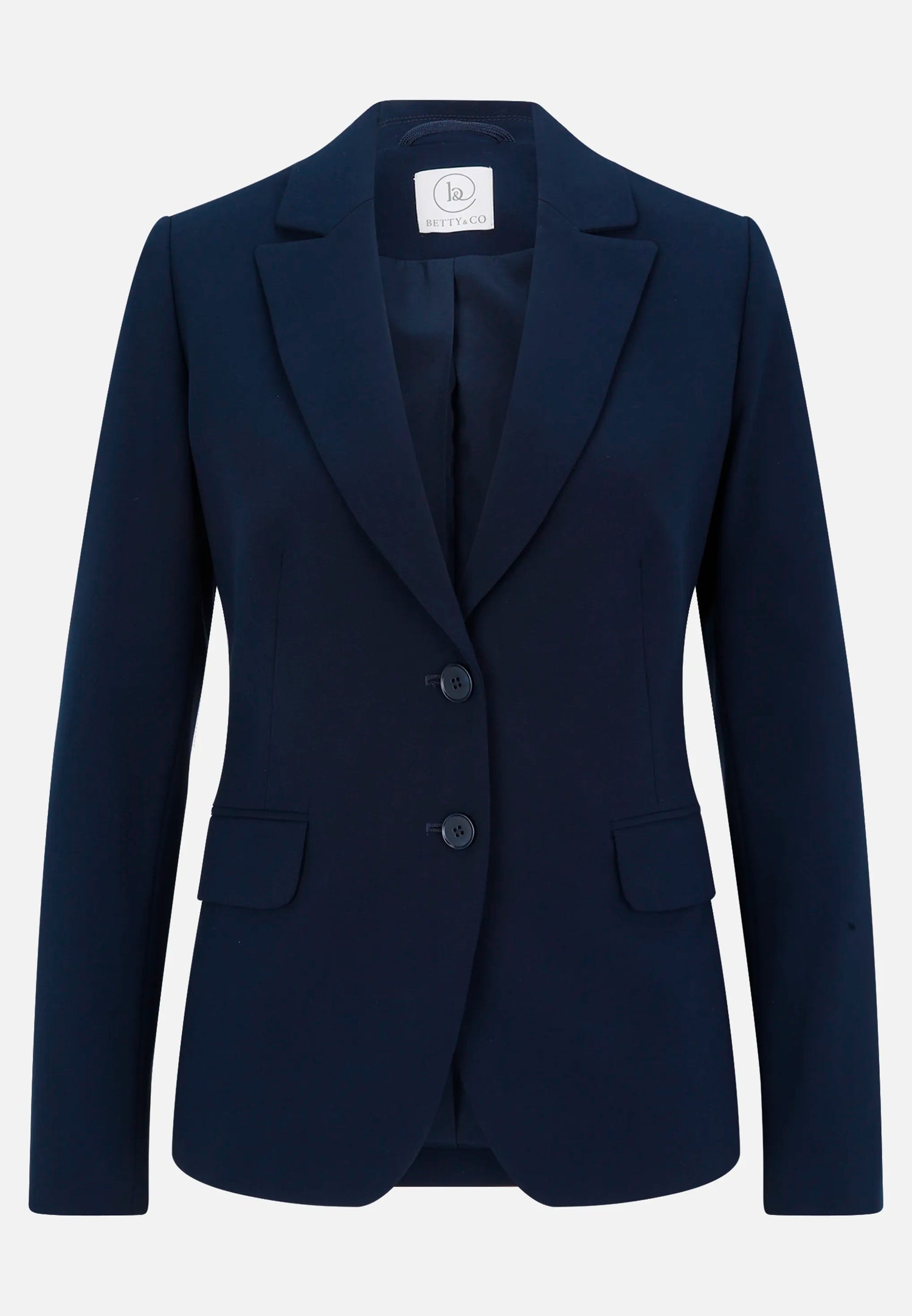 Betty Barclay_Blue_Classic Blazer with Pockets_4178-3747_8543_04