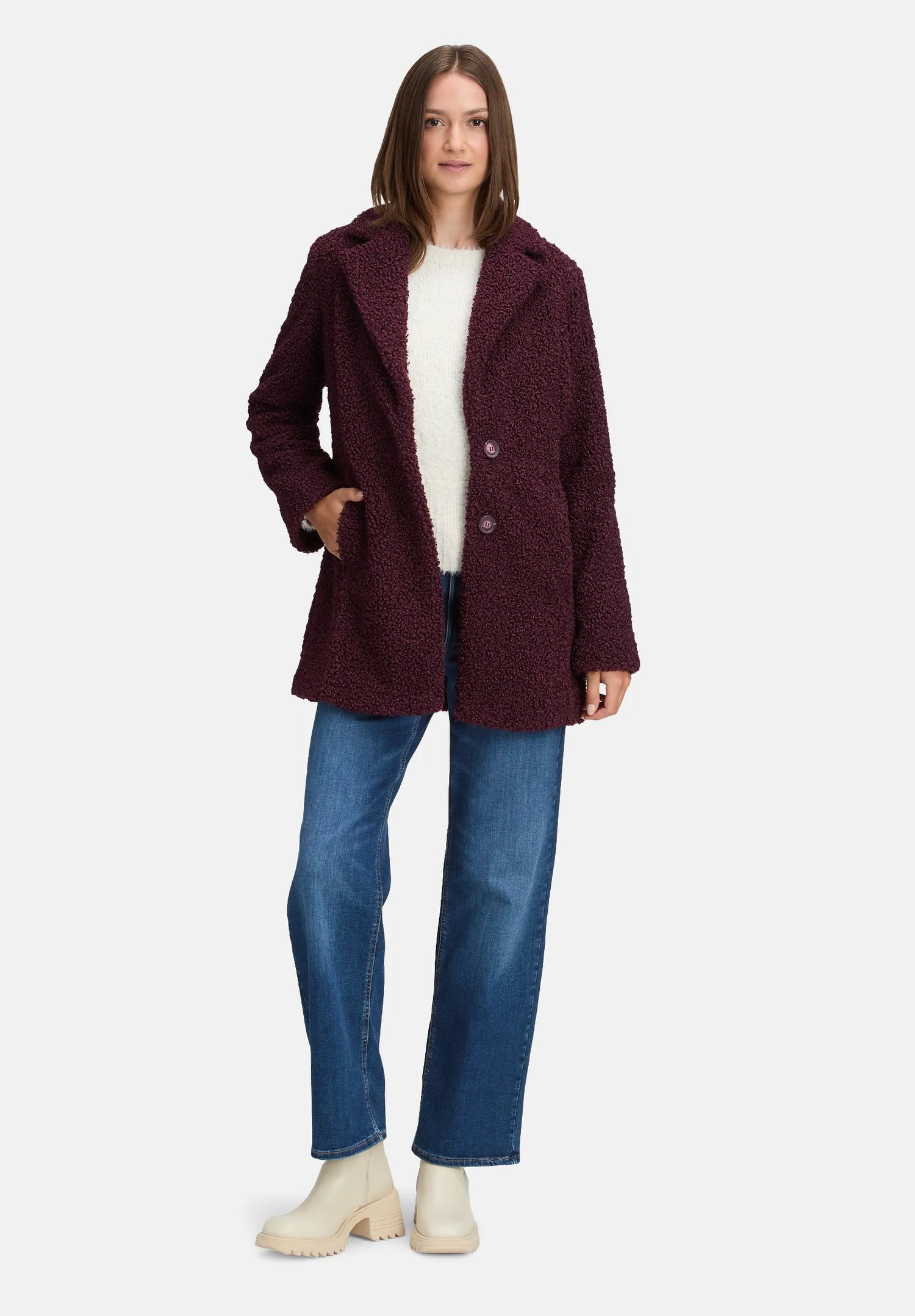 Betty Barclay_Dark Aubergine_Outdoor Jacket with Lapel Collar_4185-3278_4685_03