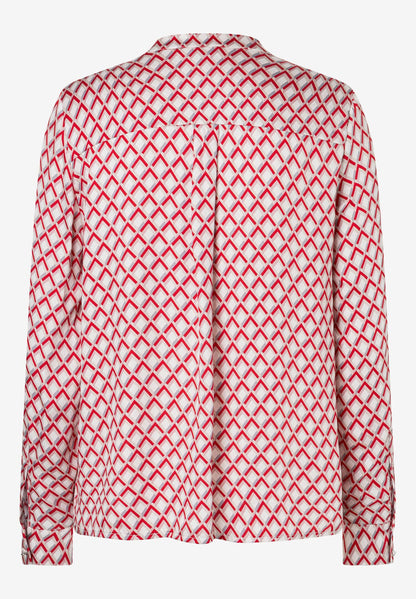 Red / Pink / Ecru Viscose Blouse_03