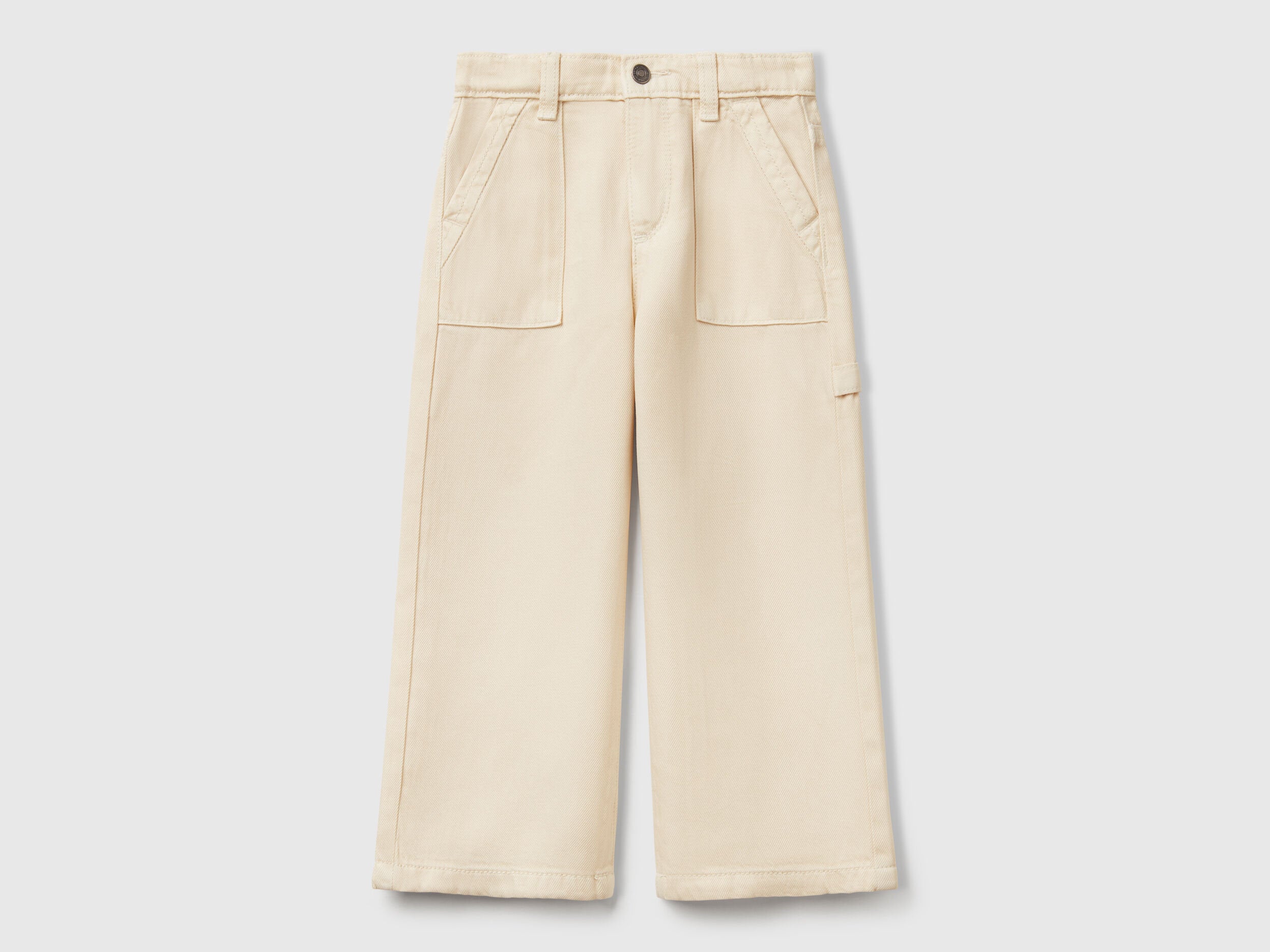 Benetton_Flowy Trousers with Tapered Leg_41AQGE02H_60V_01