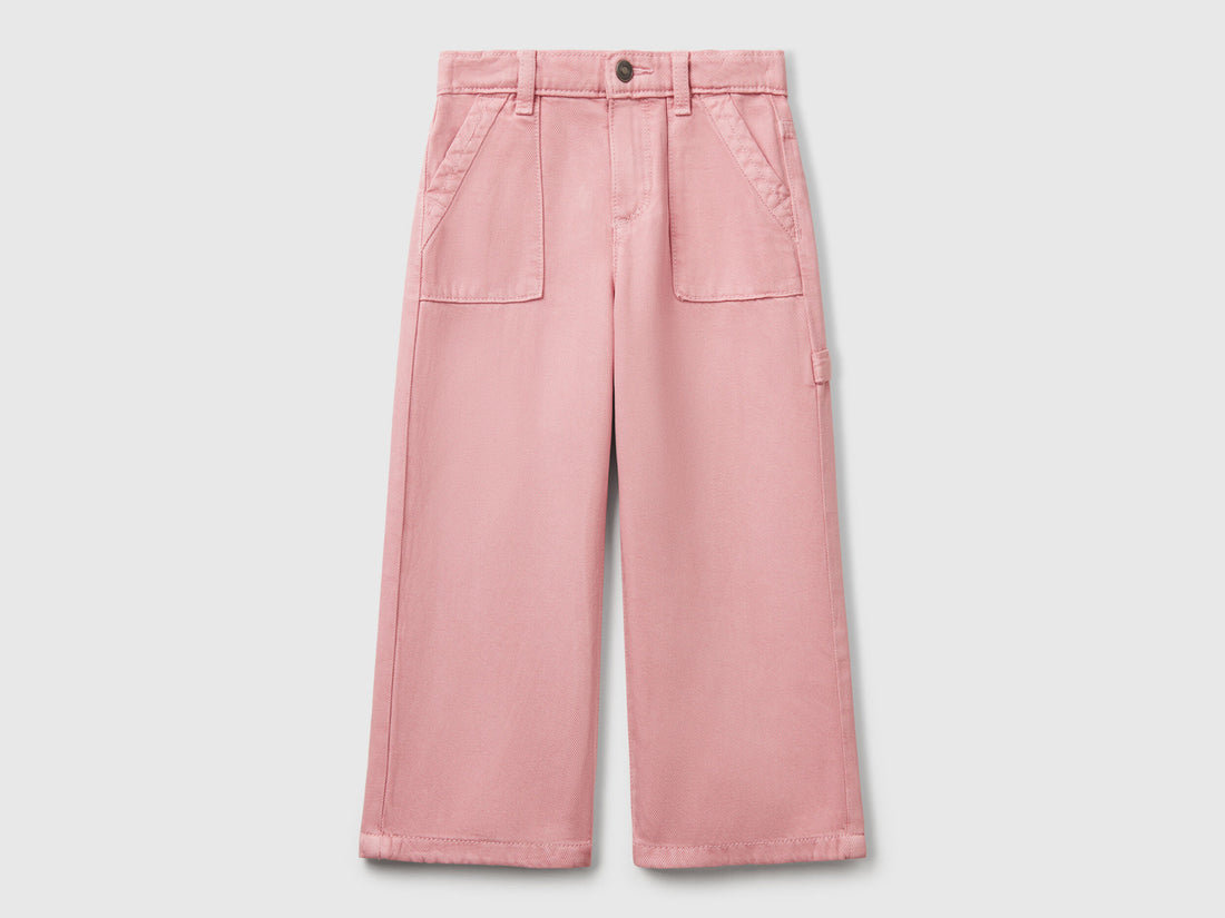 Benetton_Flowy Trousers with Tapered Leg_41AQGE02H_69J_01