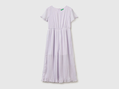 Benetton Pink Girls Jumpsuit with Pleated Trousers SKU: 41EXCT01C_3G1 Image 01