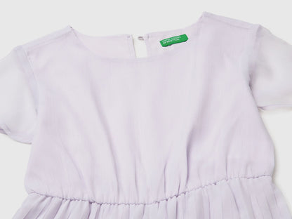 Benetton Pink Girls Jumpsuit with Pleated Trousers SKU: 41EXCT01C_3G1 Image 03