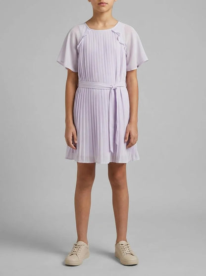 Benetton Pink Girls Pleated Dress SKU: 41EXCV03R_3G1 Image 00