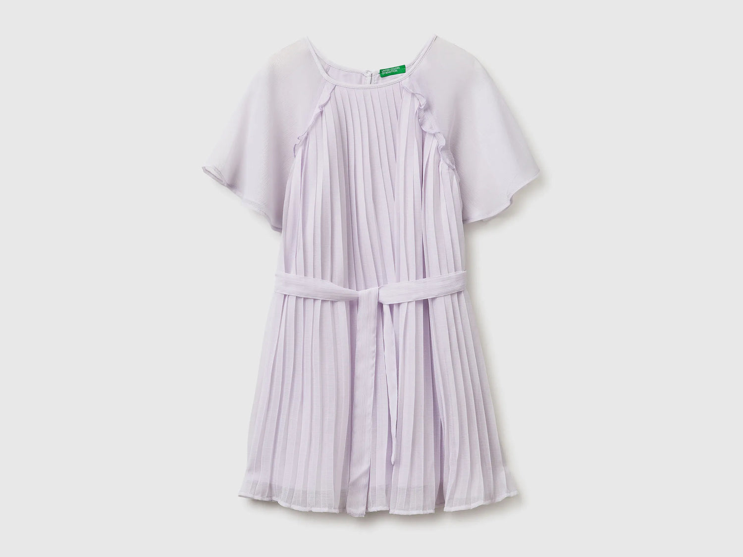Benetton Pink Girls Pleated Dress SKU: 41EXCV03R_3G1 Image 01