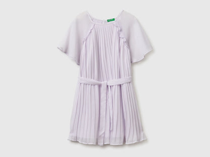 Benetton Pink Girls Pleated Dress SKU: 41EXCV03R_3G1 Image 01