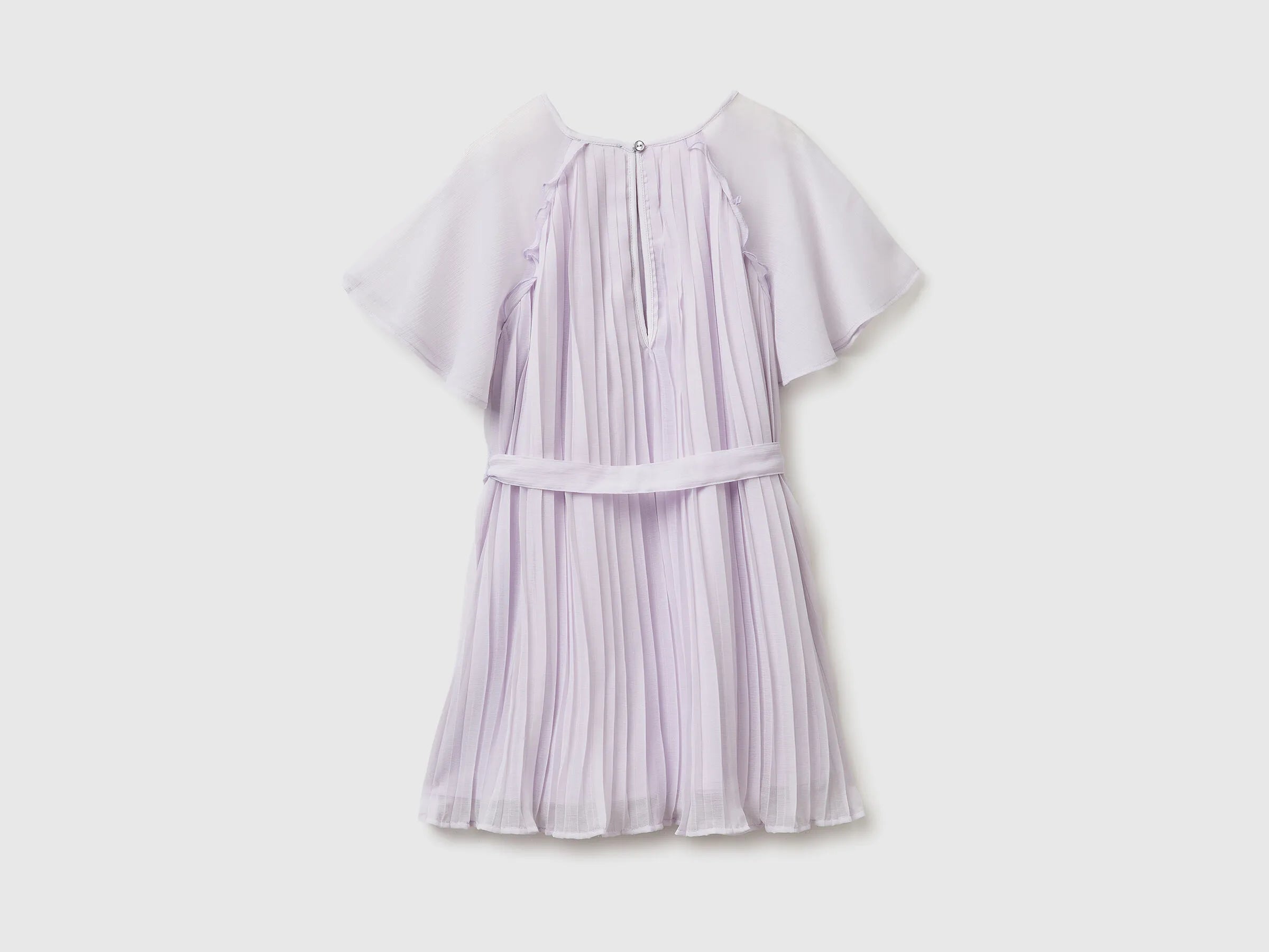 Benetton Pink Girls Pleated Dress SKU: 41EXCV03R_3G1 Image 02