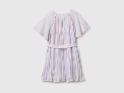 Benetton Pink Girls Pleated Dress SKU: 41EXCV03R_3G1 Image 02