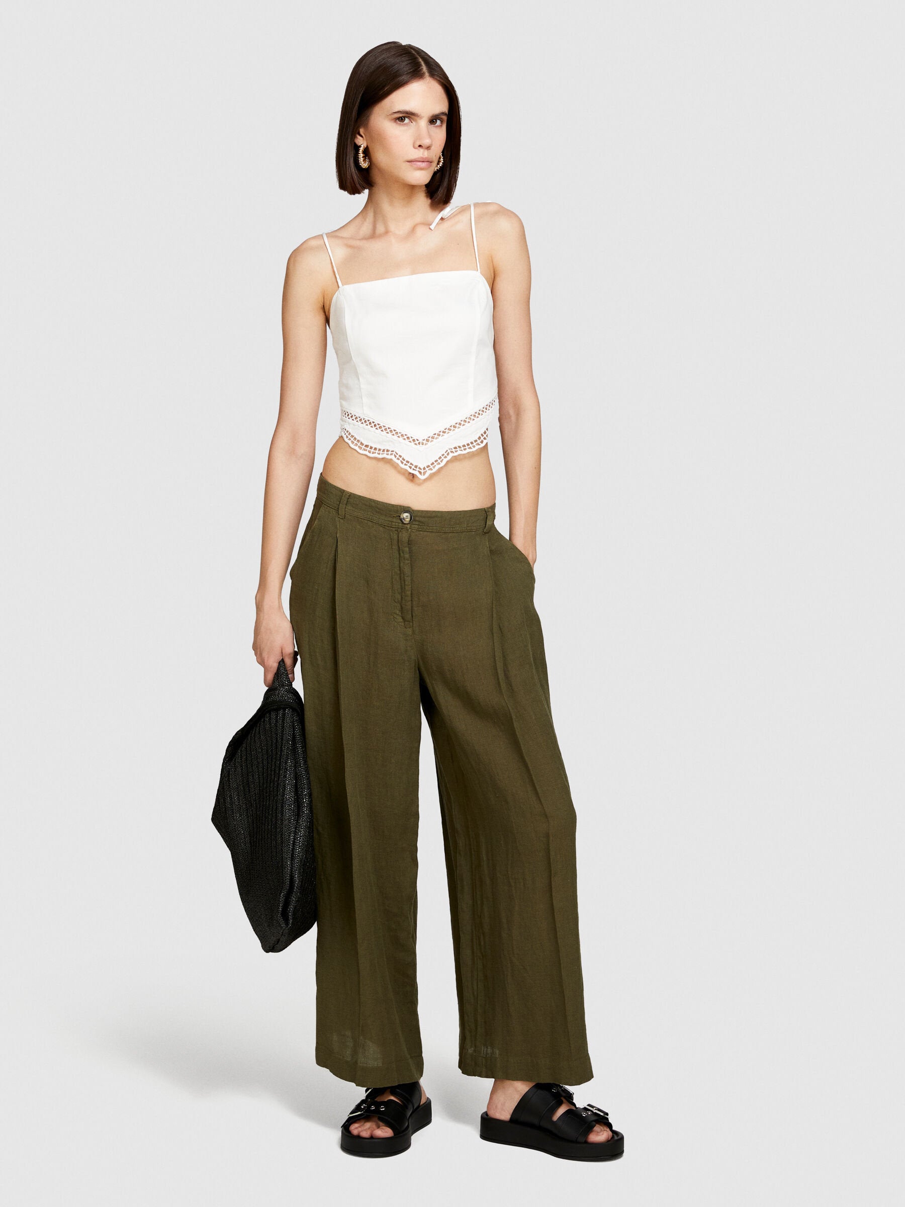 Wide Leg 100% Linen Trousers_41I4LF04E_35A_01