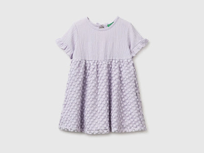 Benetton Pink Girls Dress with Little Flowers SKU: 41PTGV02Q_3G1 Image 01