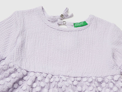 Benetton Pink Girls Dress with Little Flowers SKU: 41PTGV02Q_3G1 Image 03