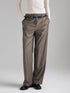 Sisley Brown Women Striped Trousers SKU: 41Q6LF08L_901 Image 03
