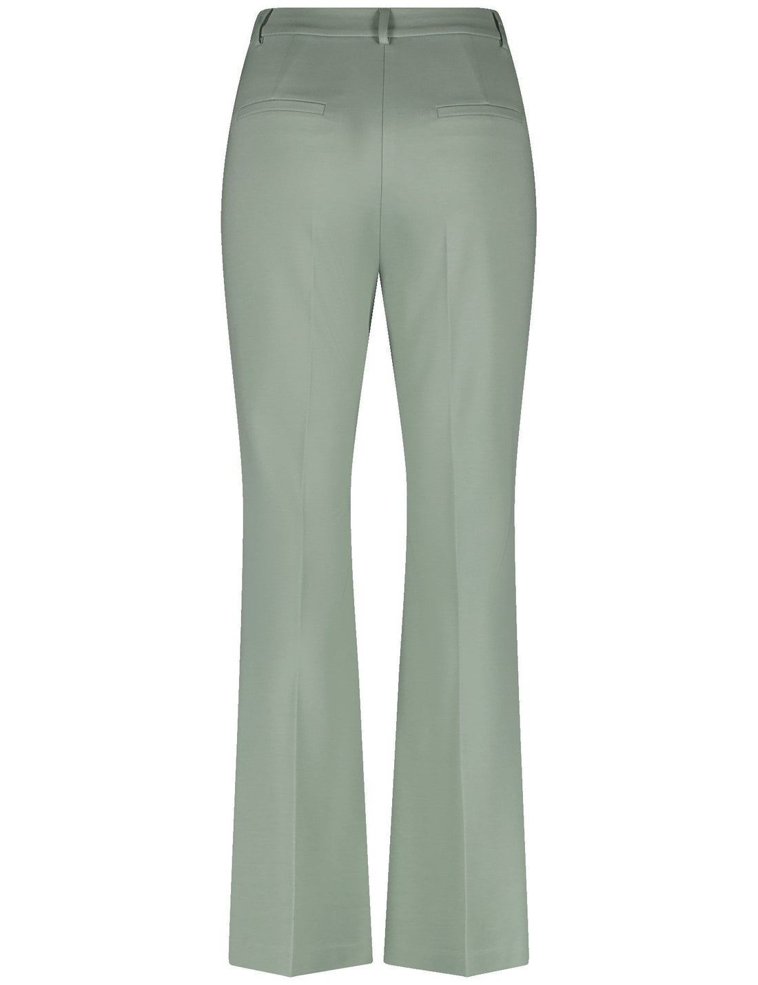 Flared Cloth Trousers with Vertical Pintucks_420022-31218_50404_02