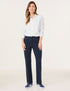 Flared Cloth Trousers with Vertical Pintucks_420022-31218_80890_01