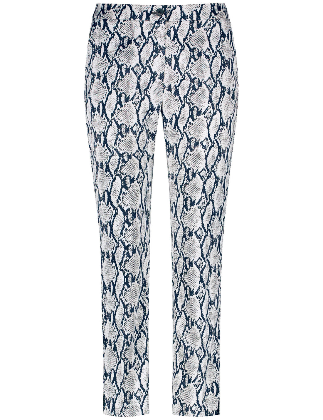 7/8-Length Trousers with A Snakeskin Pattern_420025-31216_9150_02