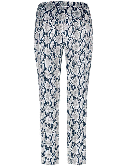 7/8-Length Trousers with A Snakeskin Pattern_420025-31216_9150_03