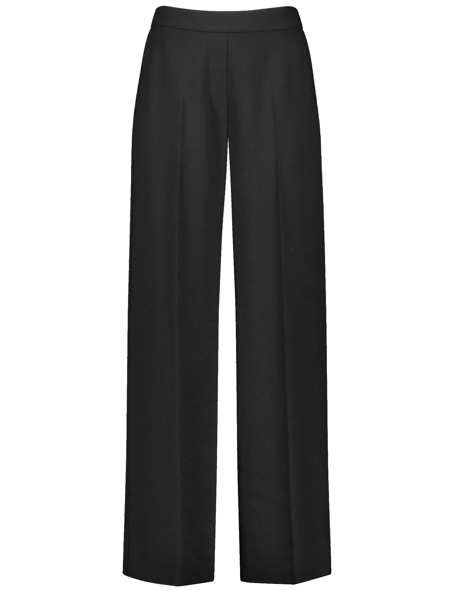 Elegant Hatching Pants with A Wide Leg_420036-31235_11000_02