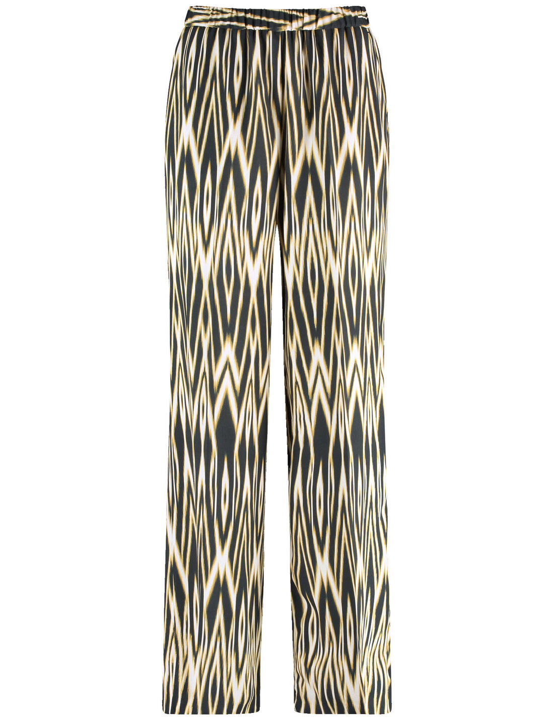 Pull-On Trousers With An Ikat Print_420043-31502_1100_02