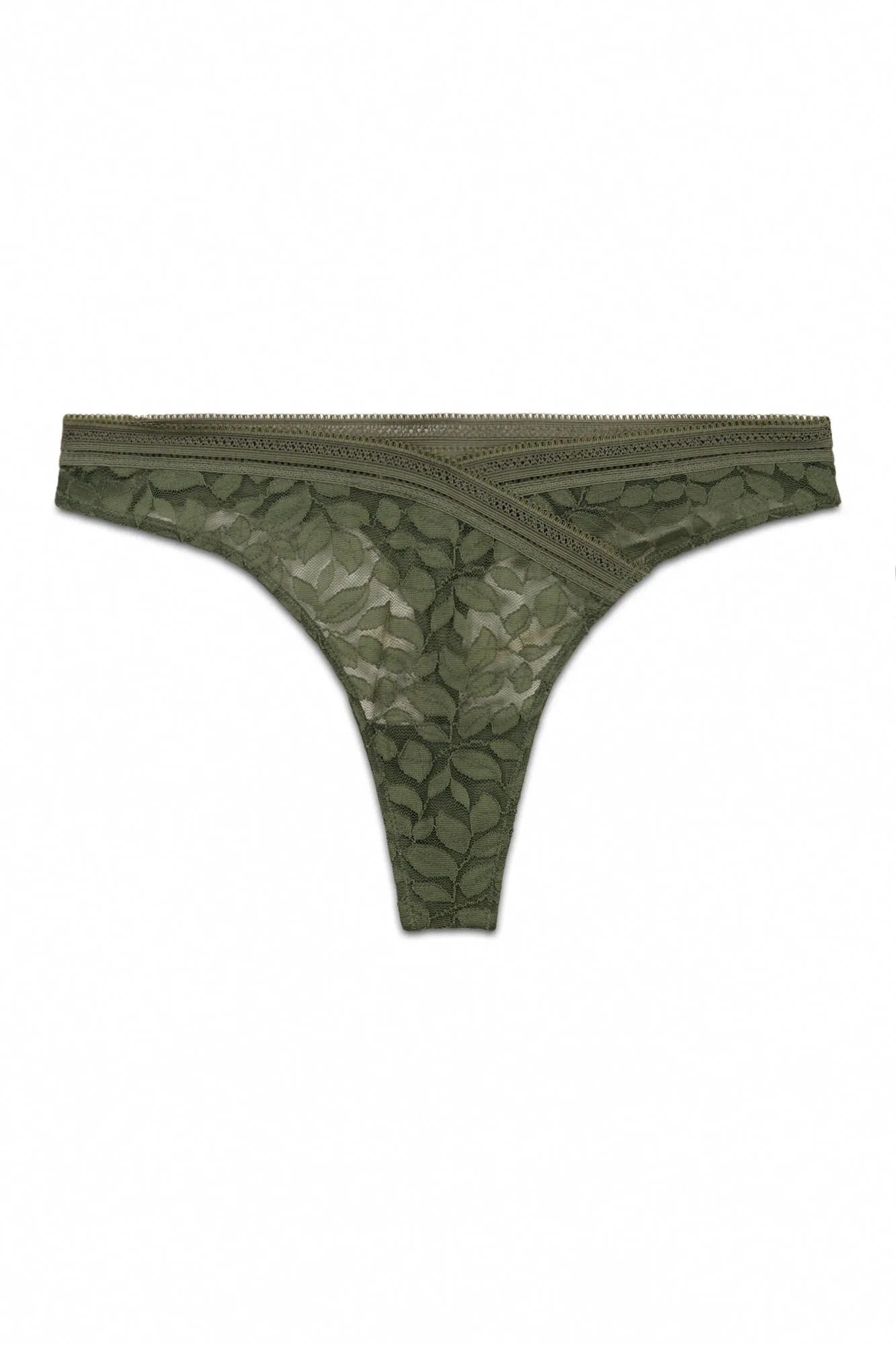 Women Secret_Dark Khaki_Khaki Lace V-Waist Thong_4213726_91_06