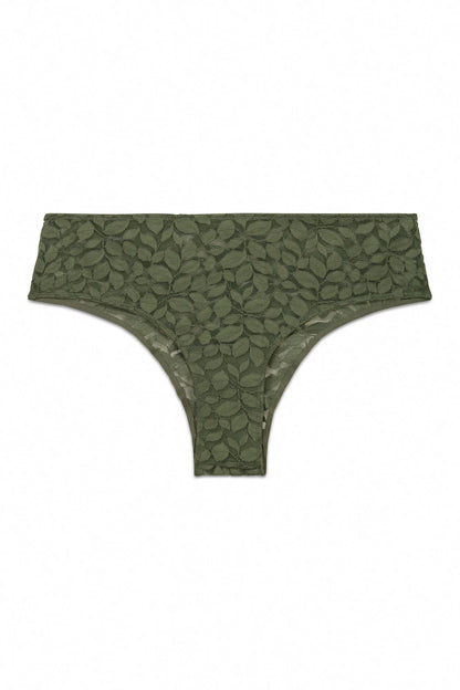 Women Secret_Dark Khaki_Khaki Lace Wide Brazilian Panty_4213732_91_06