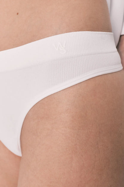 Women Secret Ivory Women White Seamless Hipster Thong SKU: 4213756_96 Image 05