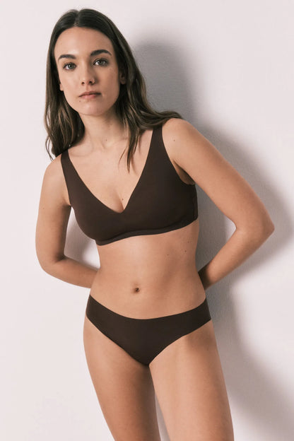 Women Secret Maroon Women Burgundy Microfibre Classic Clean Cut Panty SKU: 4213766_69 Image 01