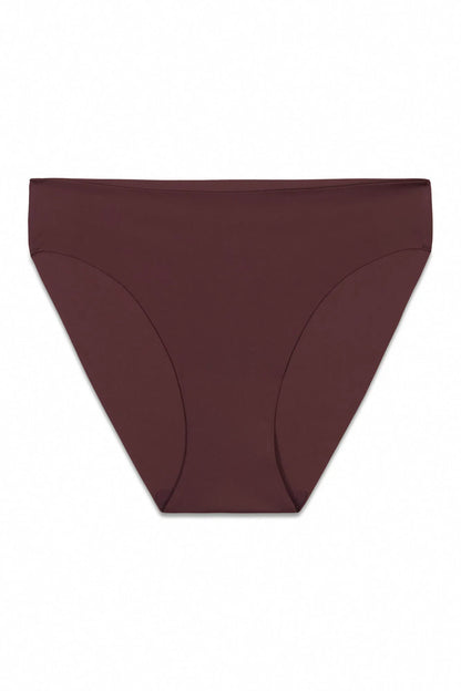 Women Secret Maroon Women Burgundy Microfibre Classic Clean Cut Panty SKU: 4213766_69 Image 05