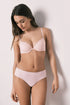 Women Secret Fuchsia Women Pink Microfibre And Lace Wide Brazilian Panty SKU: 4213786_74 Image 01