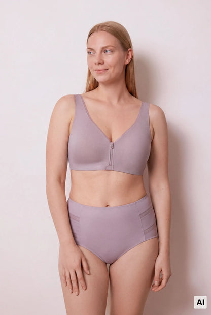 Women Secret Purple/Lilac Women Lilac Sports High-Waisted Shaping Panty SKU: 4214191_75 Image 03
