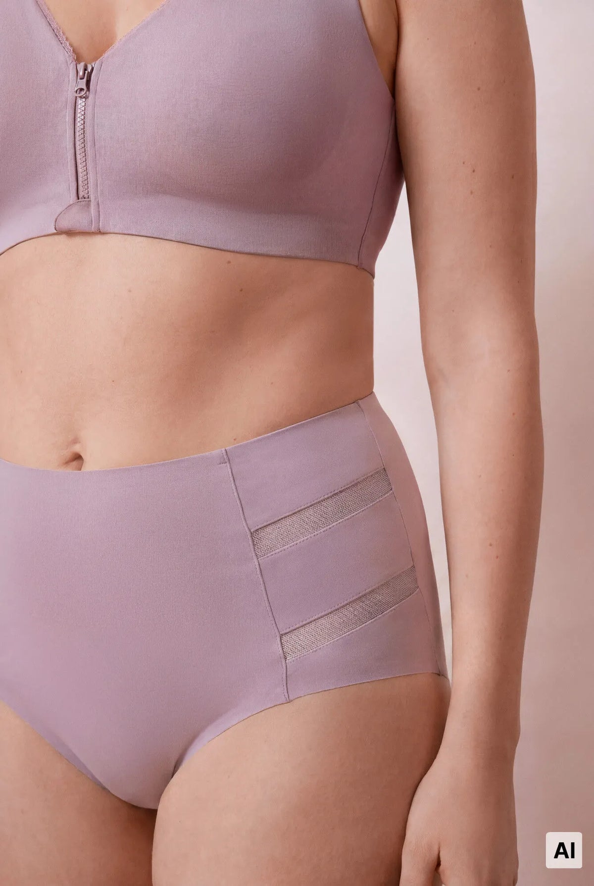 Women Secret Purple/Lilac Women Lilac Sports High-Waisted Shaping Panty SKU: 4214191_75 Image 04