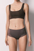 Women Secret Purple/Lilac Women Burgundy Mesh High-Waisted Shaping Panty SKU: 4214192_77 Image 01