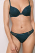 Women Secret Bottle Women Dark Green Microfibre And Lace Classic Panty SKU: 4214207_20 Image 01