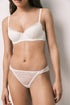 Women Secret Ivory Women White Lace Thong SKU: 4214211_96 Image 01