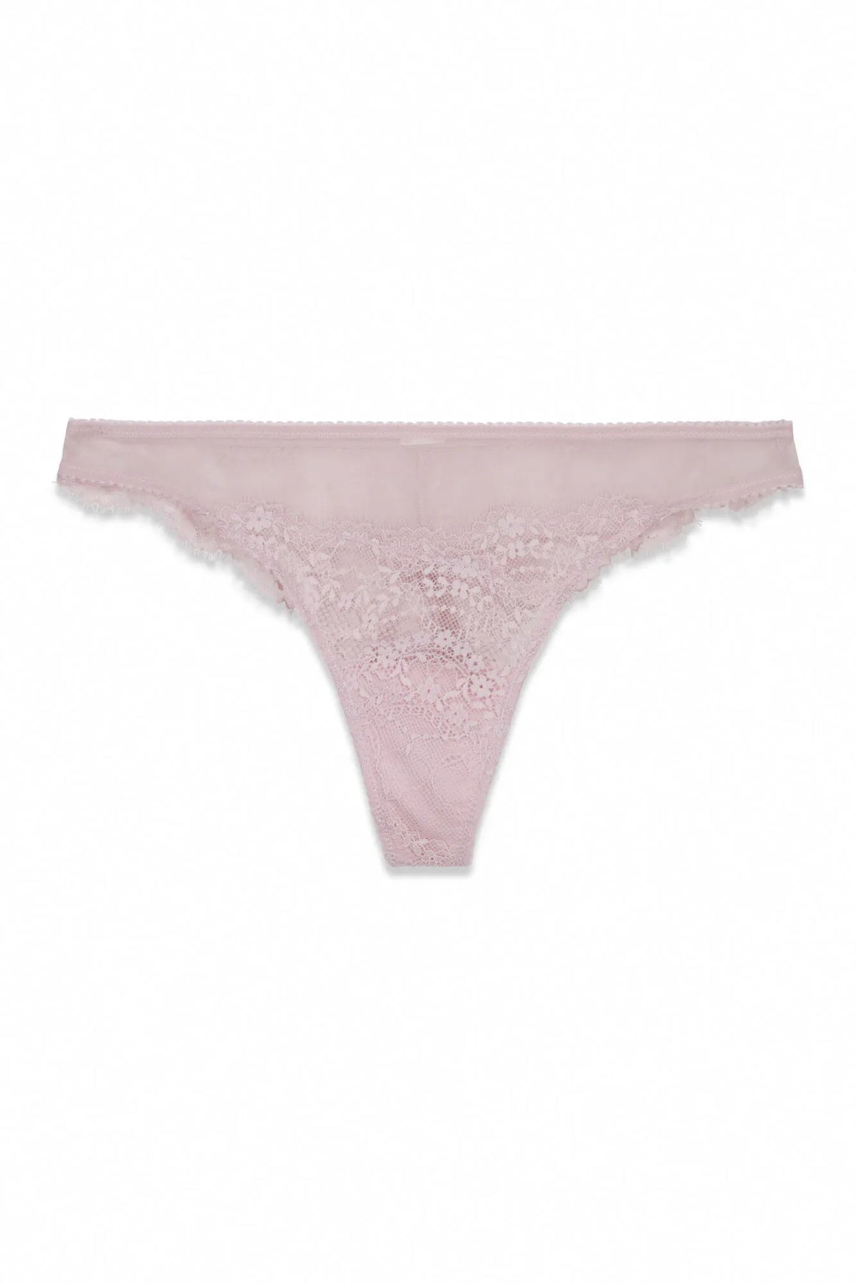 Women Secret Pink Women Pink Lace And Tulle Thong SKU: 4214264_70 Image 04