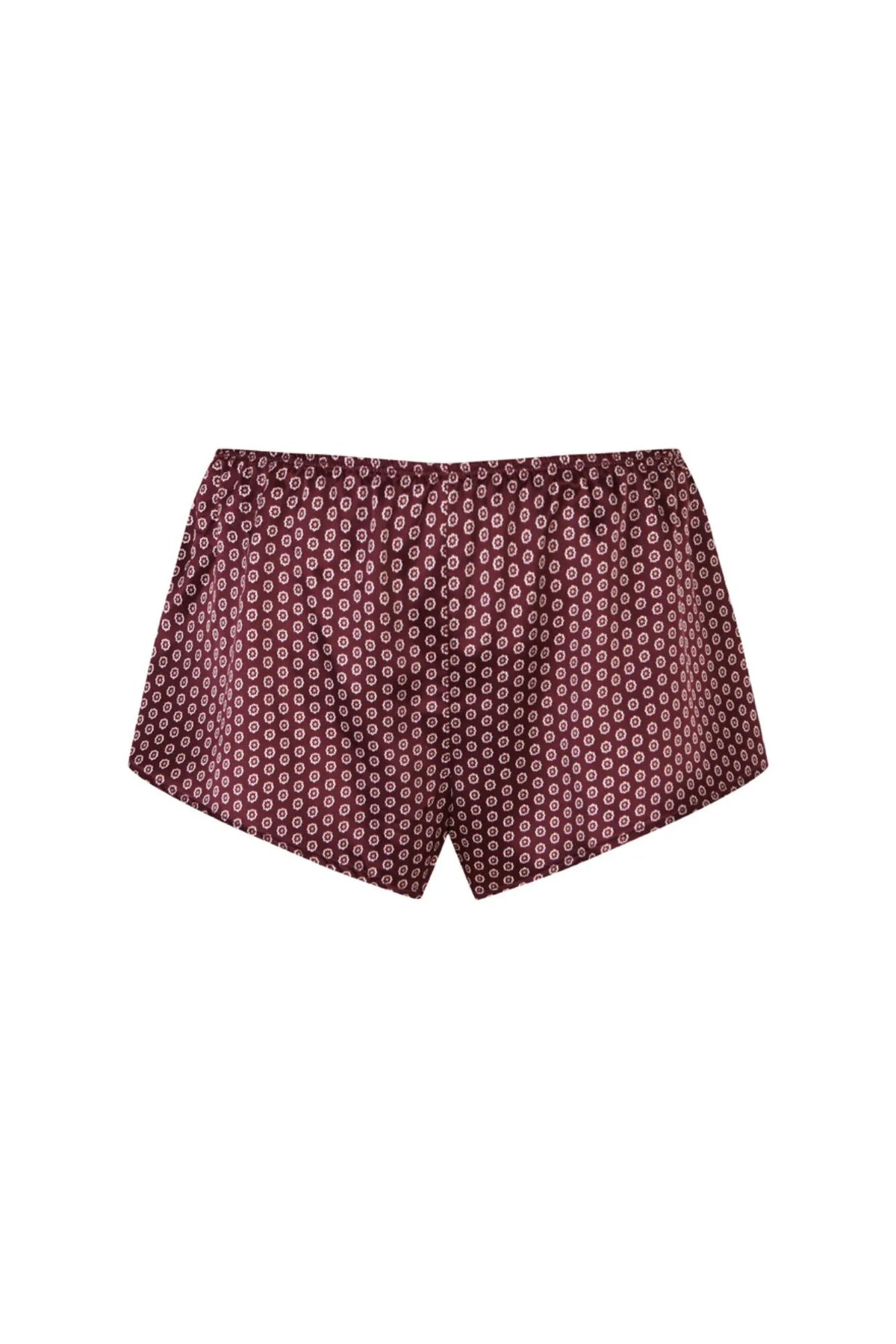 Women Secret Wine Women Burgundy Polka-Dot Satin-Finish Wide Panty SKU: 4214278_68 Image 05