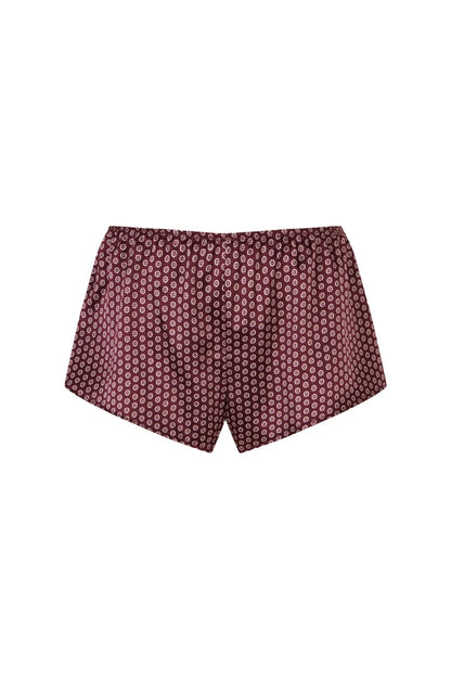 Women Secret Wine Women Burgundy Polka-Dot Satin-Finish Wide Panty SKU: 4214278_68 Image 05