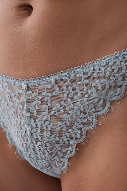 Women Secret Light Blue Women Classic Blue Lace Panties SKU: 4214281_17 Image 04
