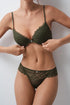 Women Secret Dark Khaki Women Brazilian Wide Leg Panties in Green Lace SKU: 4214291_91 Image 01