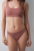 Women Secret Pink Women Pink Microfibre Ribbed Classic Panty SKU: 4214303_72 Image 01